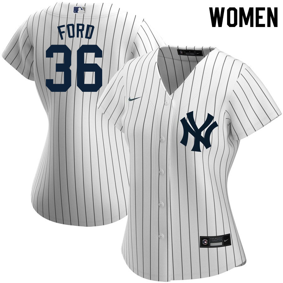 2020 Nike Women #36 Mike Ford New York Yankees Baseball Jerseys Sale-White